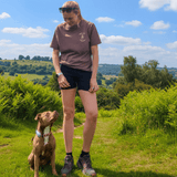 Custom Postcard Style Pet Portrait Printed Hiking T-shirt - Lucy and Lola Shop