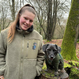 Custom Printed Pet Portrait Recycled Sherpa Jacket - Lucy and Lola Shop