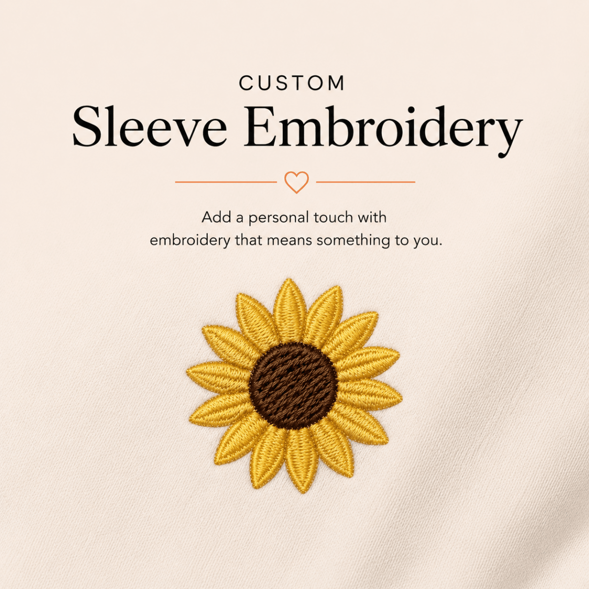Custom Sleeve Embroidery - Lucy and Lola Shop