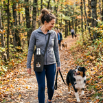 Embroidered Custom Dog Walking Bottle Bag Bag - Lucy and Lola Shop