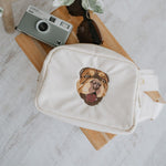 Embroidered Pet Portrait Bum Bag Cross Body Bag - Lucy and Lola Shop