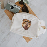 Embroidered Pet Portrait Bum Bag Cross Body Bag - Lucy and Lola Shop