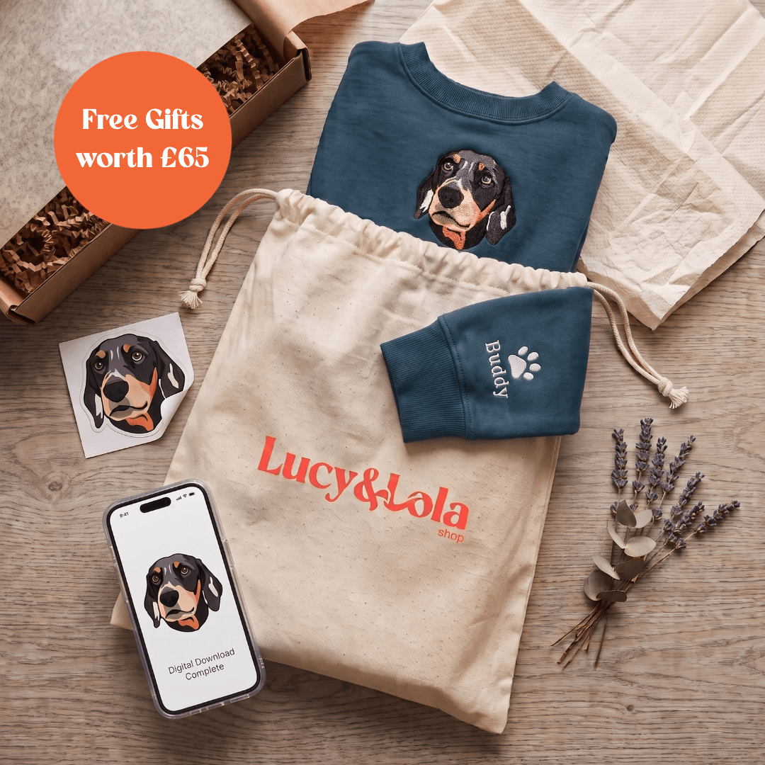 Embroidered Pet Portrait Christmas Jumper - Lucy and Lola Shop