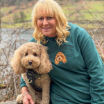 Embroidered Pet Portrait College Sweatshirt - Lucy and Lola Shop