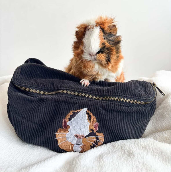 Embroidered Pet Portrait Cord Cross Body Bag - Lucy and Lola Shop