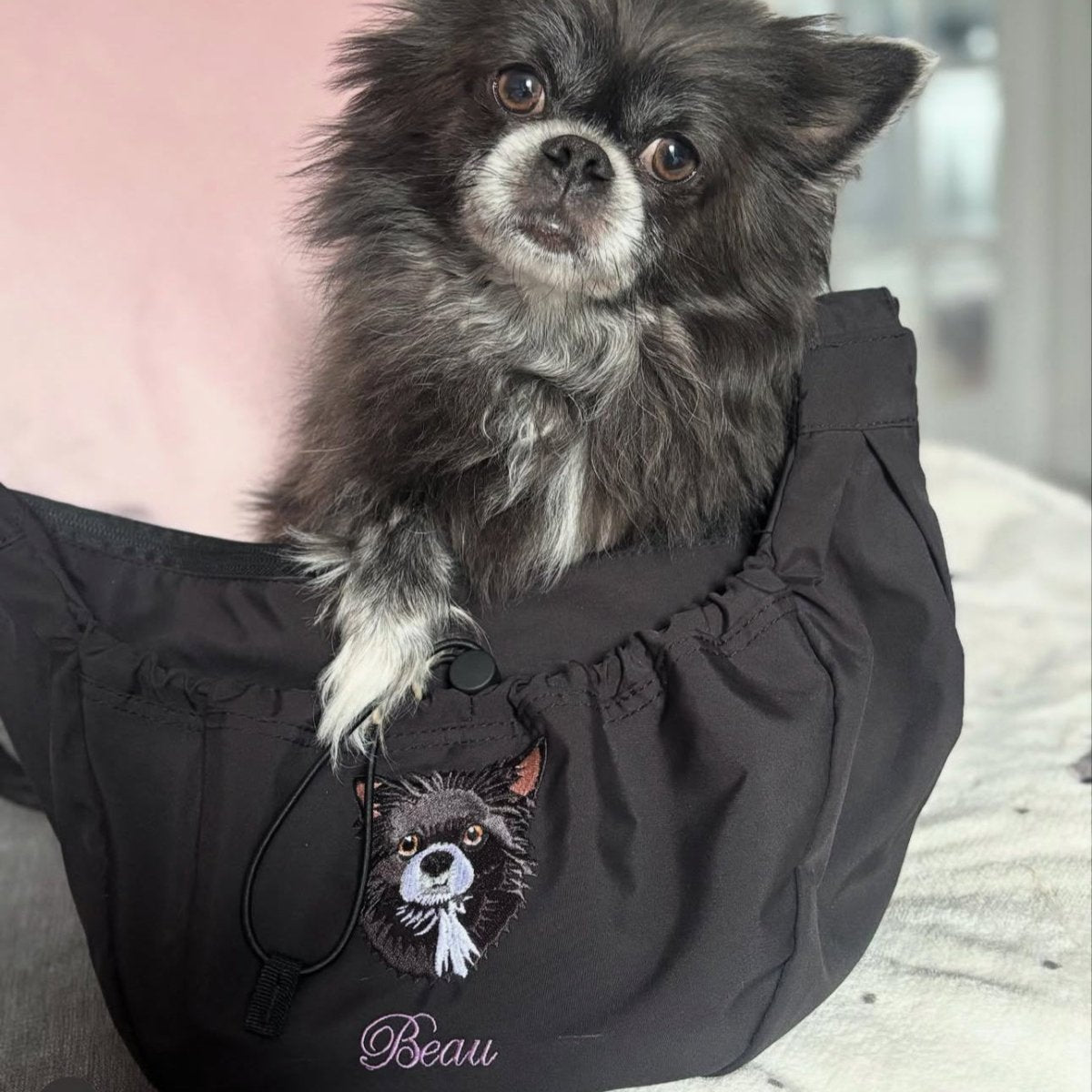 Embroidered Pet Portrait Cross Body Bag - Lucy and Lola Shop