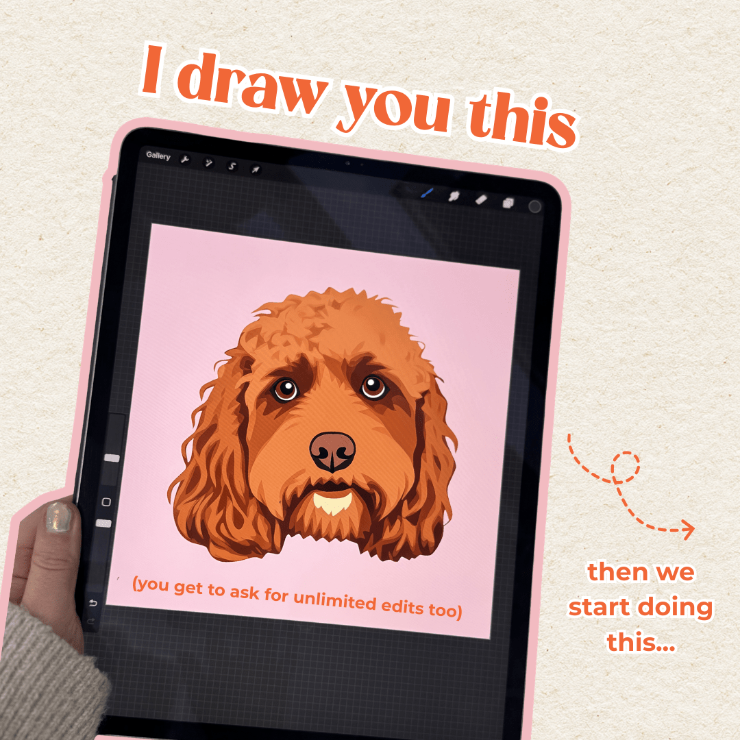 Embroidered Pet Portrait Dog Walking Bottle Bag - Lucy and Lola Shop