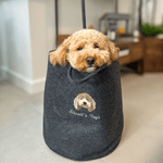 Embroidered Pet Portrait Felt Toy Basket - Lucy and Lola Shop