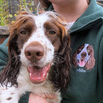Embroidered Pet Portrait Fleece Quarter Zip - Lucy and Lola Shop