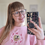Embroidered Pet Portrait Hearts Organic Sweatshirt - Lucy and Lola Shop
