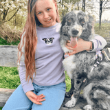 Embroidered Pet Portrait Kid's Organic Sweatshirt - Lucy and Lola Shop