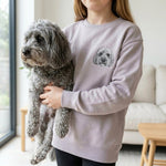 Embroidered Pet Portrait Kid's Organic Sweatshirt - Lucy and Lola Shop