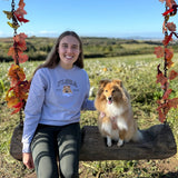 Embroidered Pet Portrait Organic College Sweatshirt - Lucy and Lola Shop