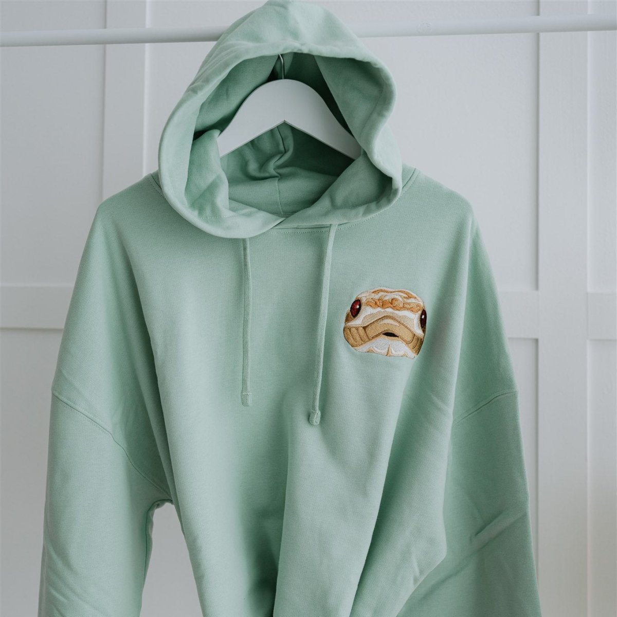 Embroidered Pet Portrait Organic Crop Hoodie Sweatshirt - Lucy and Lola Shop