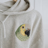 Embroidered Pet Portrait Organic Crop Hoodie Sweatshirt - Lucy and Lola Shop