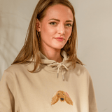 Embroidered Pet Portrait Organic Hoodie Sweatshirt - Lucy and Lola Shop