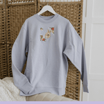 Embroidered Pet Portrait Organic Strawberry Sweatshirt - Lucy and Lola Shop