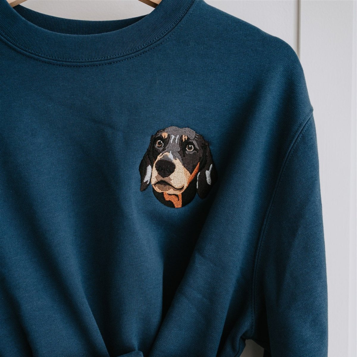 Embroidered Pet Portrait Organic Sweatshirt - Lucy and Lola Shop