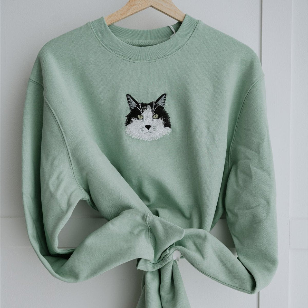 Embroidered Pet Portrait Organic Sweatshirt - Lucy and Lola Shop