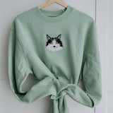 Embroidered Pet Portrait Organic Sweatshirt - Lucy and Lola Shop