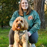 Embroidered Pet Portrait Organic Sweatshirt - Lucy and Lola Shop