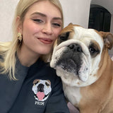 Embroidered Pet Portrait Organic Sweatshirt - Lucy and Lola Shop