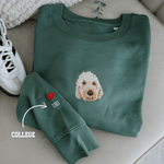 Embroidered Pet Portrait Organic Sweatshirts – 50% Off - Lucy and Lola Shop