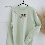Embroidered Pet Portrait Organic Sweatshirts – 50% Off - Lucy and Lola Shop