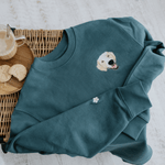Embroidered Pet Portrait Organic Sweatshirts – 50% Off - Lucy and Lola Shop