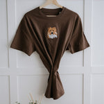 Embroidered Pet Portrait Organic T-Shirt - Lucy and Lola Shop