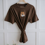 Embroidered Pet Portrait Organic T-Shirt - Lucy and Lola Shop