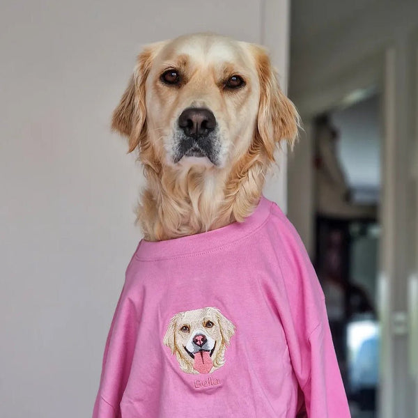 Embroidered Pet Portrait T-Shirt