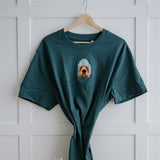 Embroidered Pet Portrait Organic T-Shirt - Lucy and Lola Shop