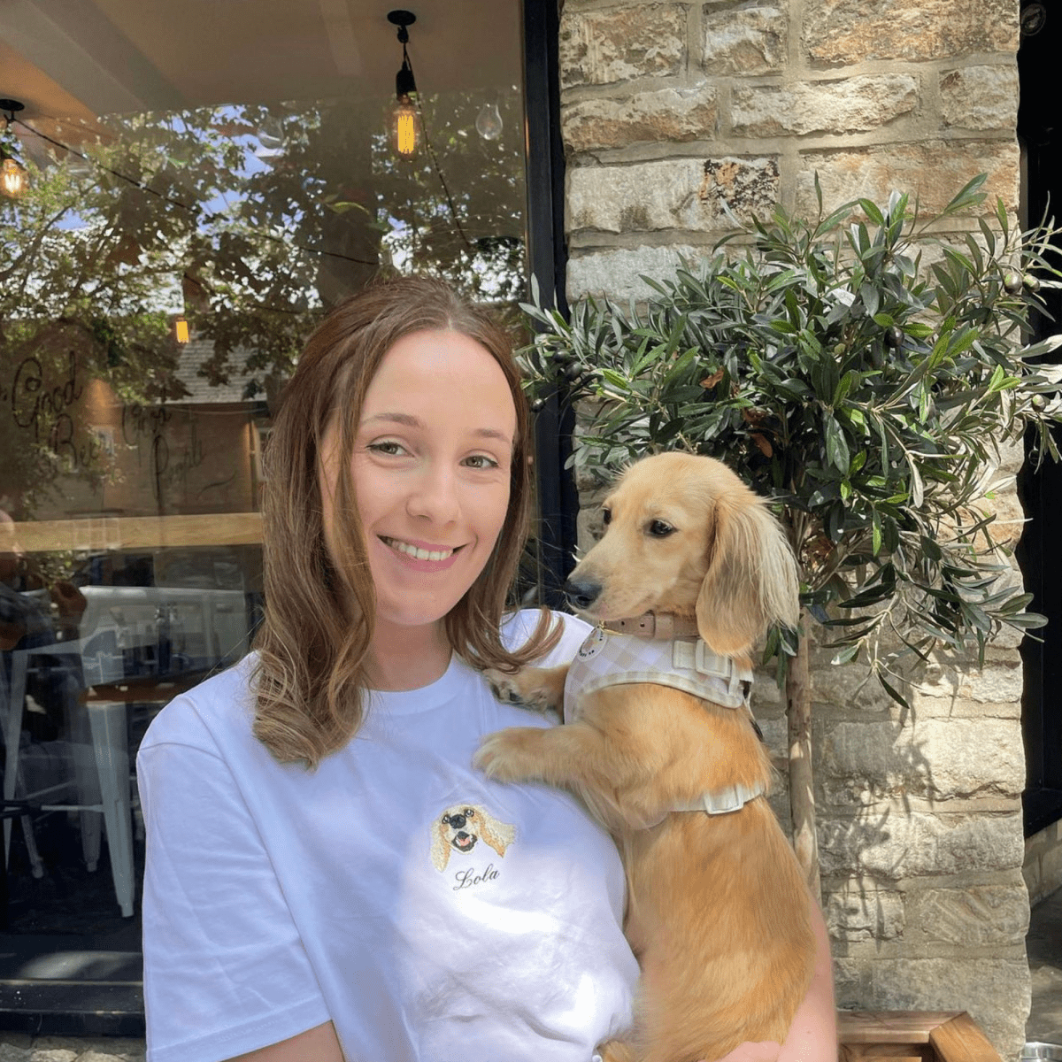 Embroidered Pet Portrait Organic T-Shirts – 50% Off - Lucy and Lola Shop