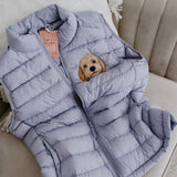 Embroidered Pet Portrait Polar Puffer Gilet Body Warmer - Lucy and Lola Shop