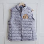 Embroidered Pet Portrait Polar Puffer Gilet Body Warmer - Lucy and Lola Shop