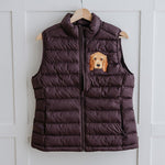 Embroidered Pet Portrait Polar Puffer Gilet Body Warmer - Lucy and Lola Shop