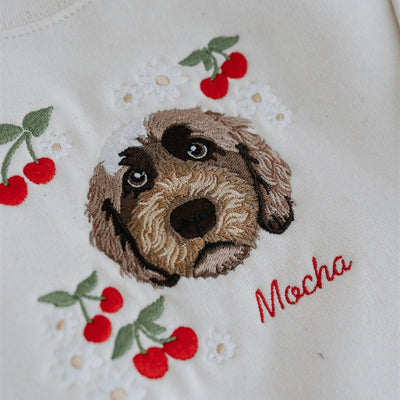 Embroidered Pet Portrait Sweatshirt view 2