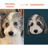 Embroidered Pet Portrait T-Shirt