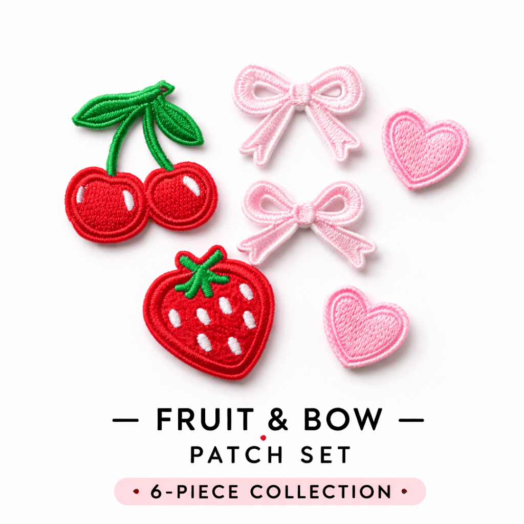 Fruity Embroidered Iron On Patch Set - Lucy and Lola Shop
