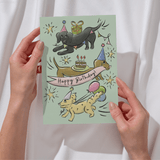 Happy Birthday card - Dog theme - Lucy and Lola Shop