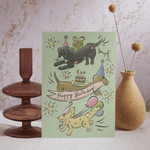 Happy Birthday card - Dog theme - Lucy and Lola Shop