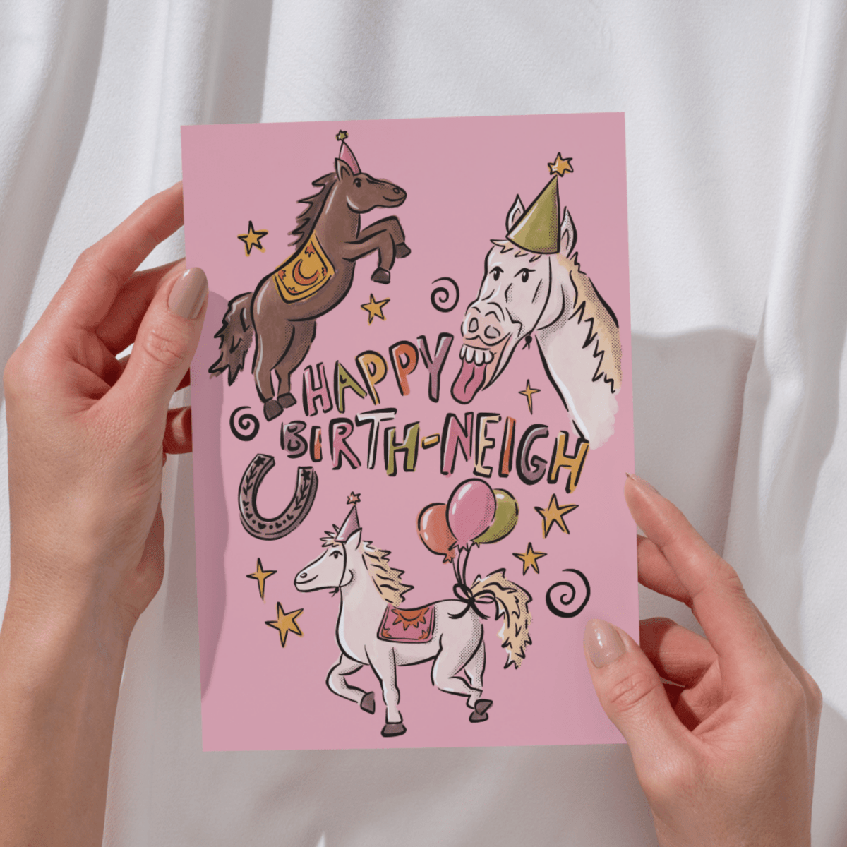 Happy Birthday card - Horse theme - Lucy and Lola Shop