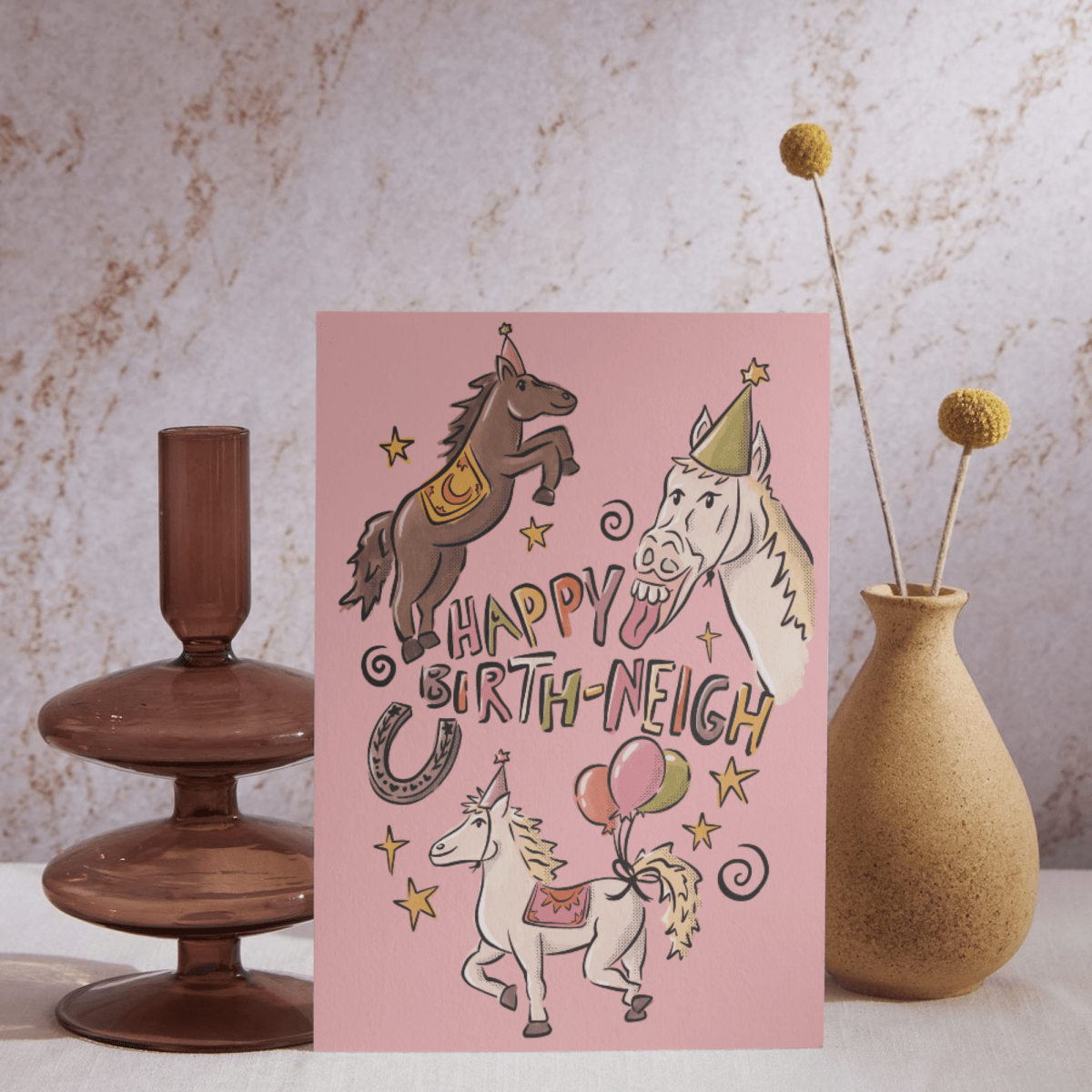 Happy Birthday card - Horse theme - Lucy and Lola Shop