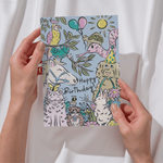 Happy Birthday card - Pet lovers - Lucy and Lola Shop