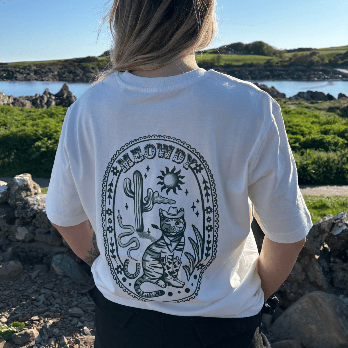 Meowdy Organic Graphic T-Shirt - Lucy and Lola Shop