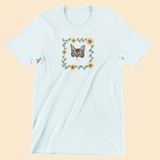 Printed Pet Portrait Sunflower Organic T-Shirt