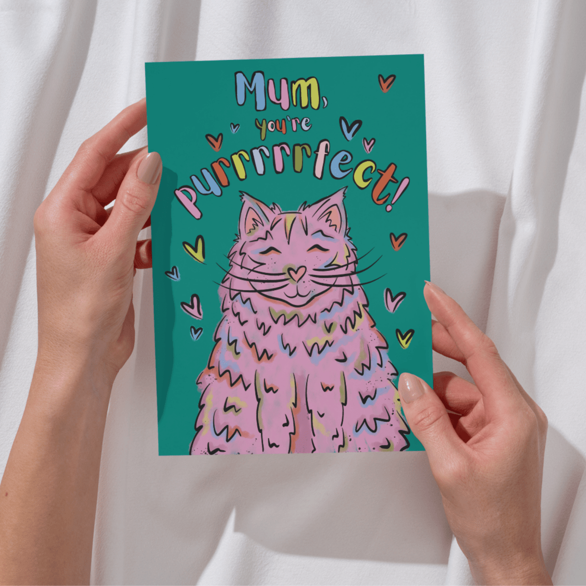 Mothers day card - cat mum - Lucy and Lola Shop