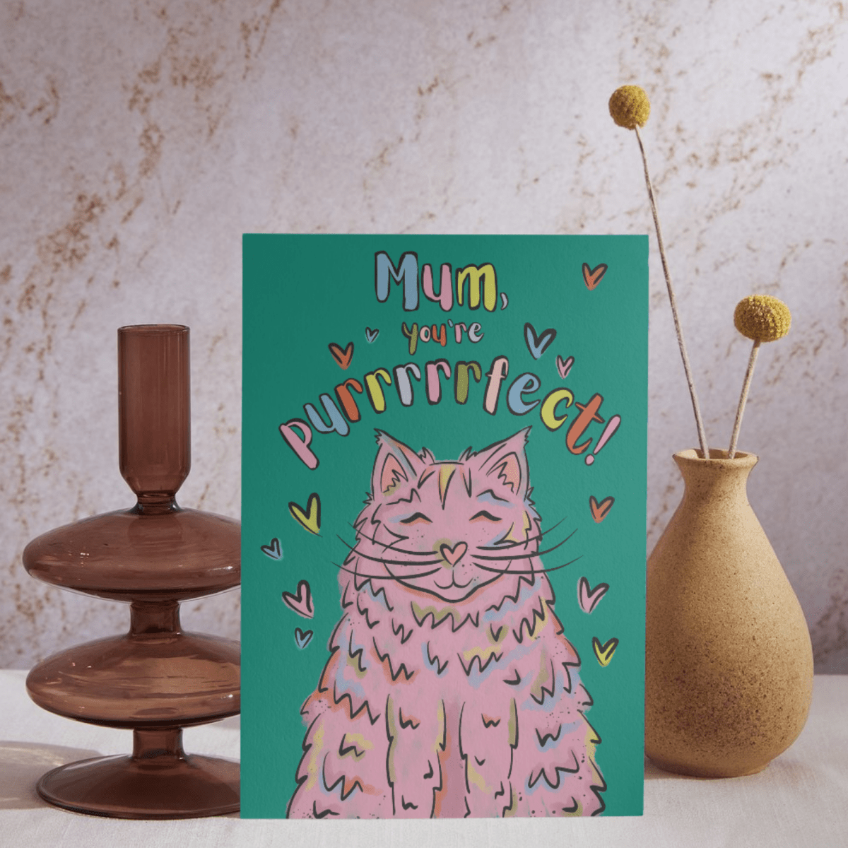 Mothers day card - cat mum - Lucy and Lola Shop