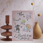 Mothers day card - Dog theme - Lucy and Lola Shop